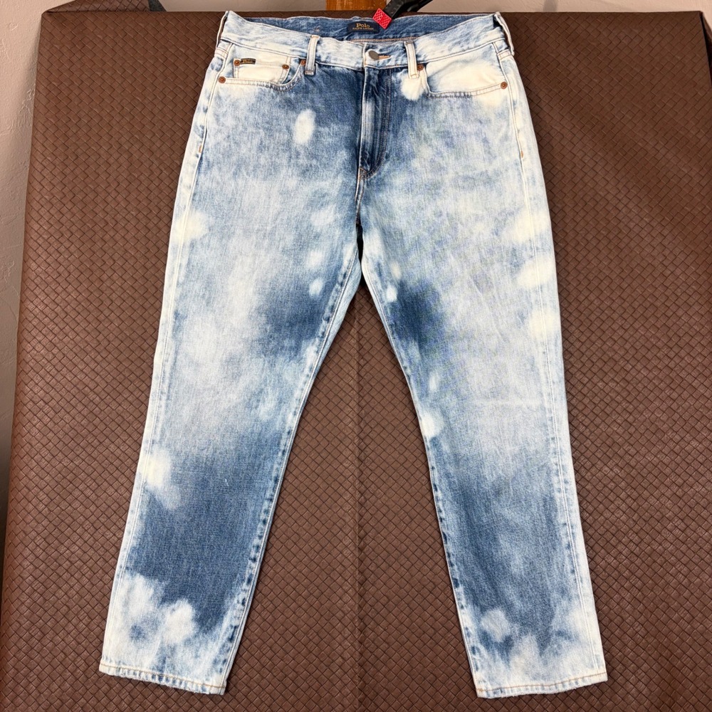 Polo Ralph Lauren Avery Boyfriend Jeans 30R Acid Wash Blue Cotton Denim Straight